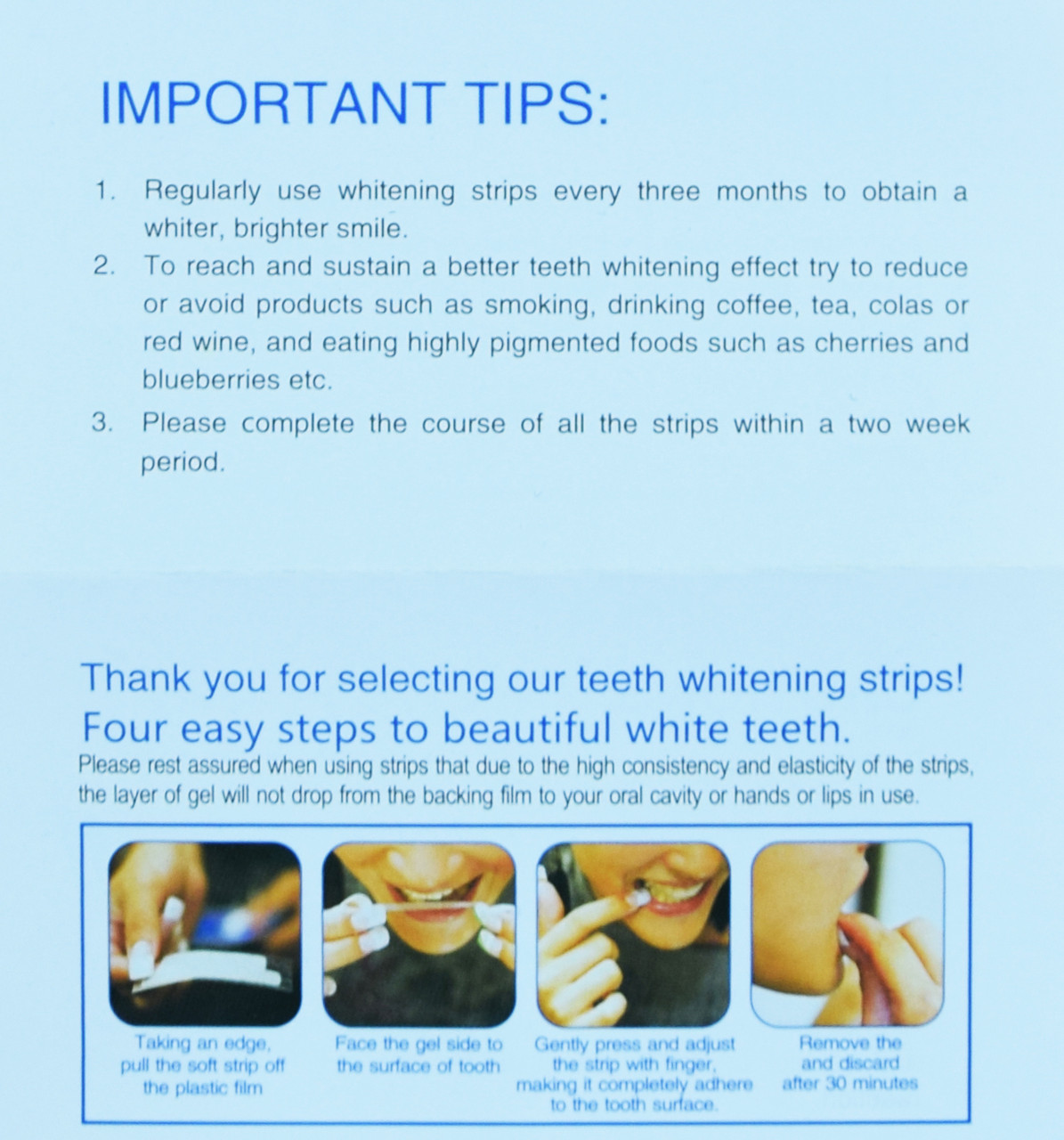 Отбеливающие полоски для зубов, Ultra Gel Whitening strips, система отбеливания зубов дома, 7 пар (NS) - фото 5 - id-p510633921