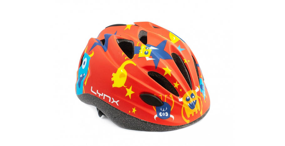 Шолом Lynx Kids-M-S Red Monsters M (52-56)см, фото 1