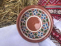 Гончарний посуд миска борщова ( діаметр 14 см , 250мл .)