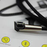 Ігровий андроїд-спід андроїд 90 градусів кабель-індикатор Baseus Sharp Bird Micro USB швидке заряджання 1 метр, фото 5