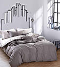 Комплект постільної білизни сатин однотонний Bella Villa полуторний розмір B-0214