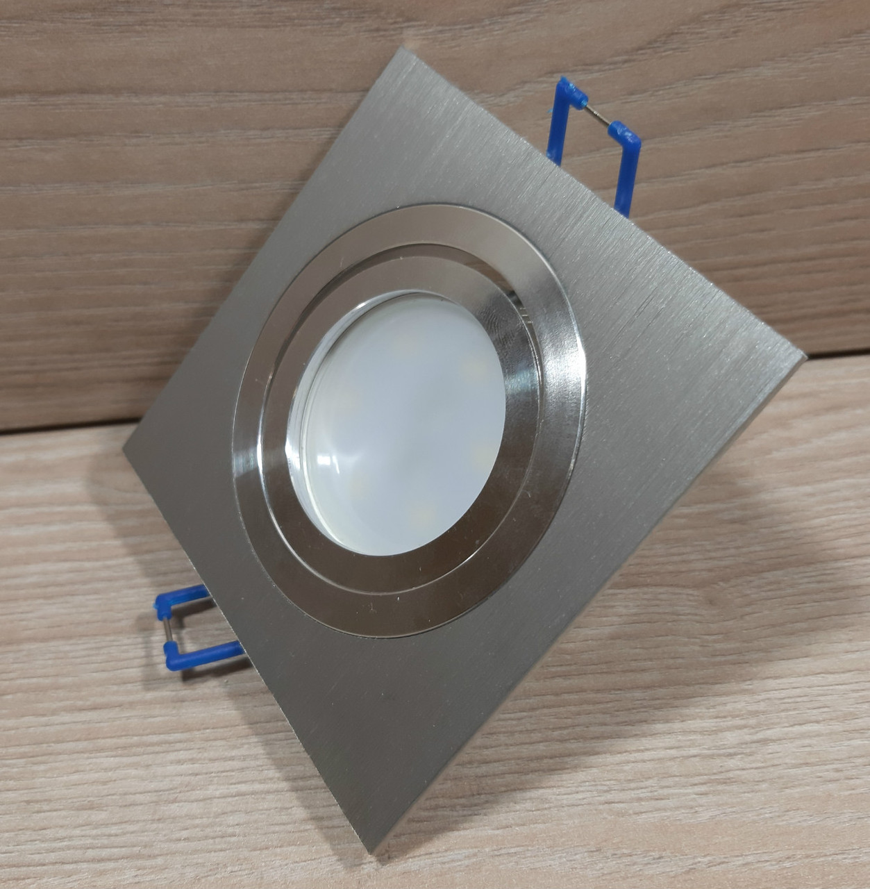 Встраиваемый светильник Feron DL6120 Серебро точечный квадратный поворотный - фото 4 - id-p504127365