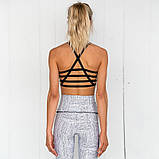 Костюм спортивний жіночий в етно стилі для фітнесу, спорту, бігу. Комплект для йоги. Розмір M, фото 4