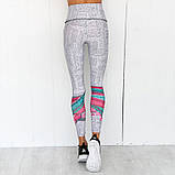 Костюм спортивний жіночий в етно стилі для фітнесу, спорту, бігу. Комплект для йоги. Розмір M, фото 6