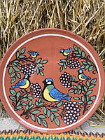 Глиняний посуд тарілка ( діаметр 27 см.)
