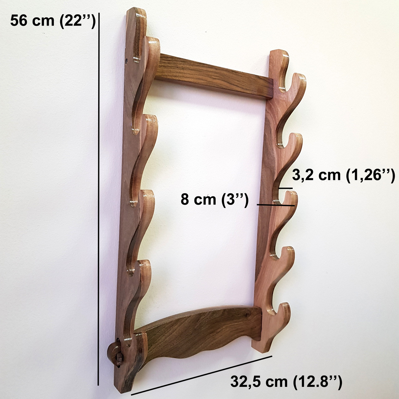 Підставка для мечів на стіну на 5 предметів - фото 4 - id-p1081179323