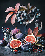 Набор алмазной вышивки (мозаики) "Инжир и виноград"