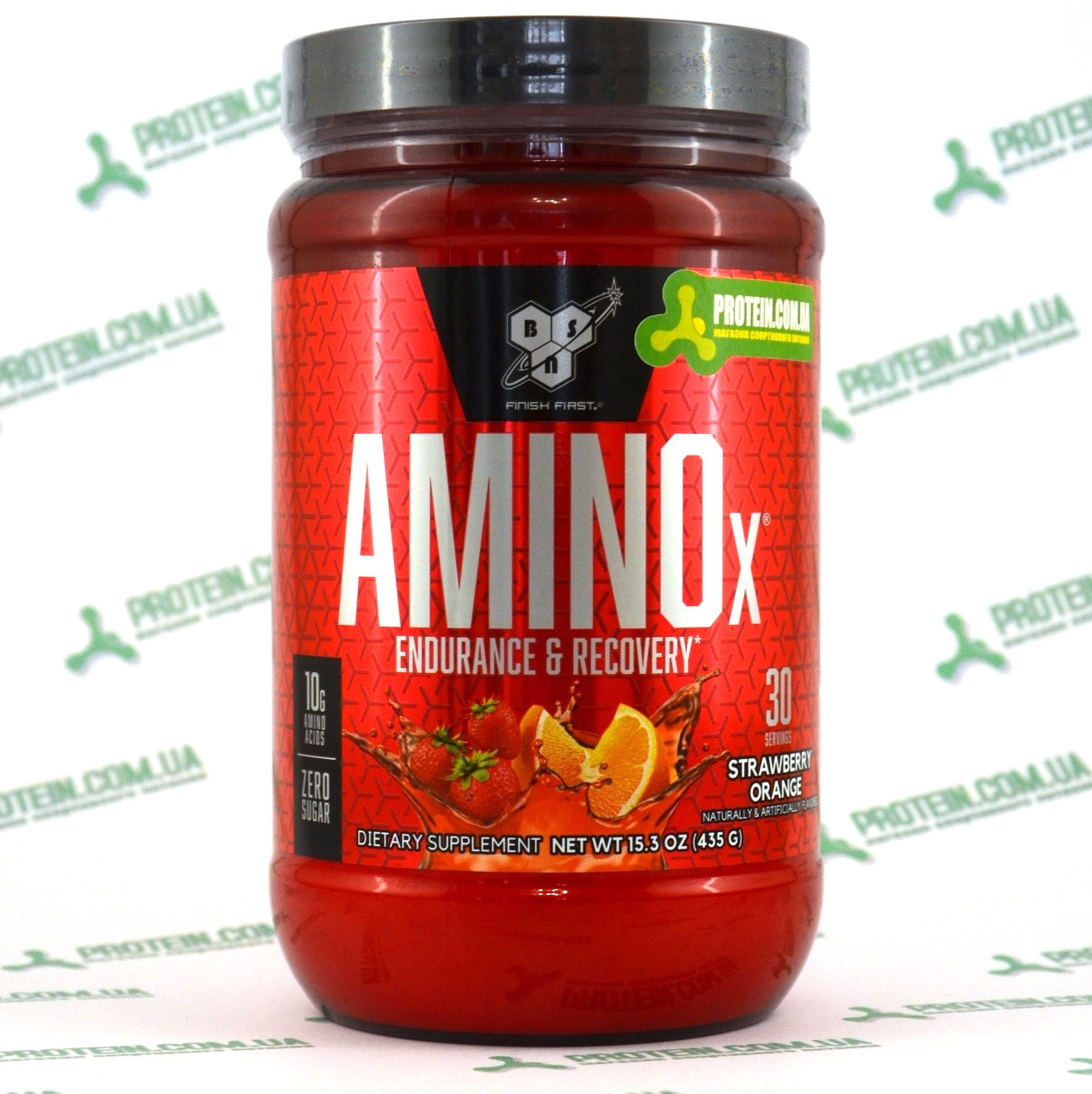 Амінокислоти BSN Amino X 435 г Strawberry Orange Полуниця Апельсин