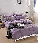 Комплект постільної білизни сатин однотонний bella villa євро розмір B-0212