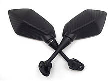 Дзеркала на спорт мотоцикл під обтічник багатокутні, фото 5