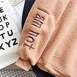 Жіночі теплі плюшеві худі з вишитими написами (р.42-46) 7904750, фото 4