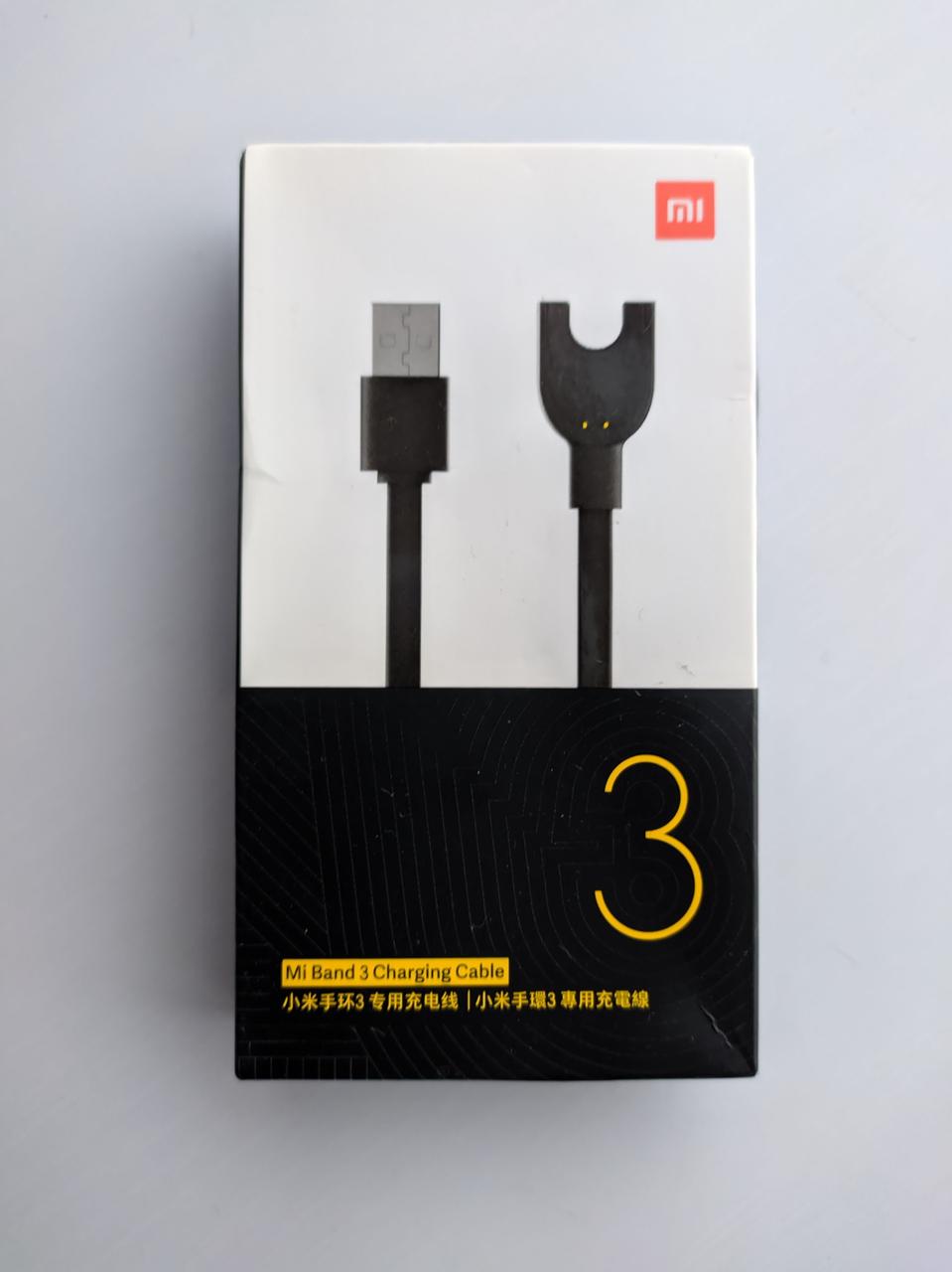 Оригінальний кабель Mi Band 3 виробництва Xiaomi зарядний USB charger Mi Fit Чорний (XMCDQ02HM SJV4111TY)