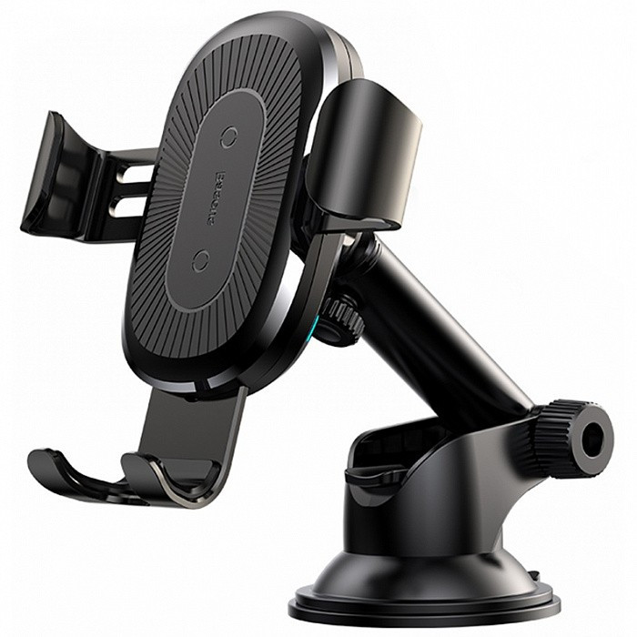 Автомобільний тримач Baseus Gravity Car Mount з бездротовою зарядкою WXYL-A01 Black