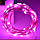 Гірлянда крапля роси 5 метрів з батарейками рожевий колір, фото 3