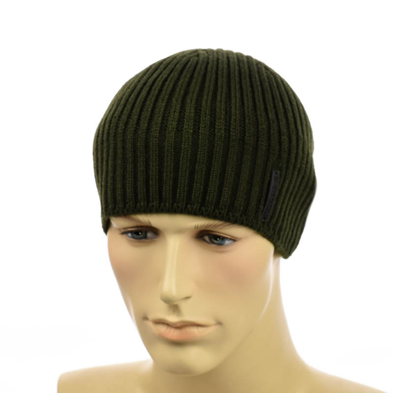 Чоловіча шапка 1*1 темний хакі