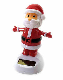 Дід мороз танцює, на сонячній батареї (Flip Flap) (12х10х6 см)