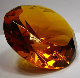 Кришталевий кристал "янтар" (10см)