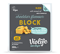 Сыр Чеддер Vio Life Cheddar блок 200 gr постный