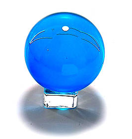 Кришталевий кулю на підставці блакитний (8 см)