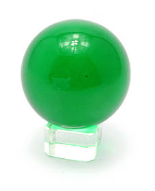Кришталевий кулю на підставці зелений (5 см)