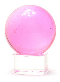 Куля на підставці рожева (4 см)