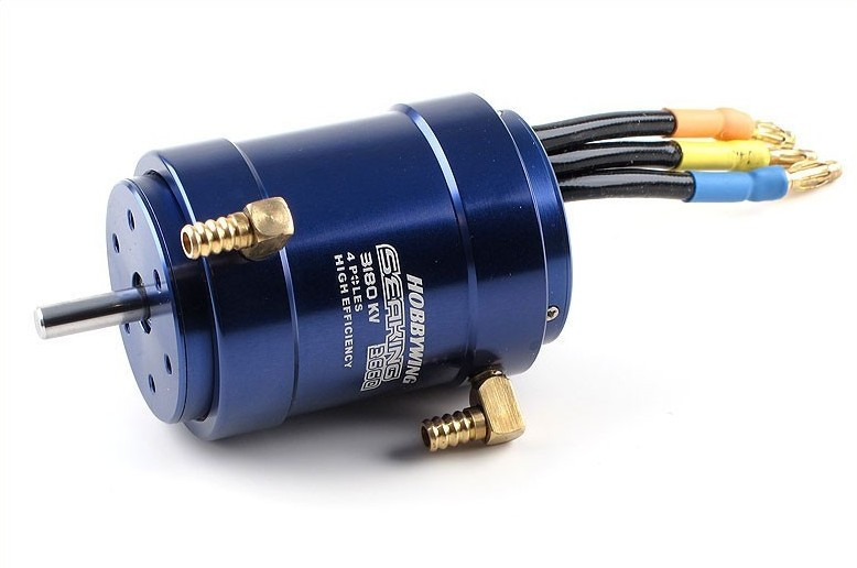Безколекторний двигун HOBBYWING SEAKING 3660-3180KV з водним охолодженням для катерів