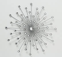 Настінний декор Зірка у Космосі d48см срібний метал Гранд Презент 1008945