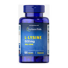 Амінокислота Puritan's Pride L-Lysine 500 mg 100 tabs