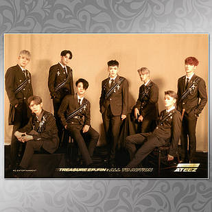 Плакат А3 K-Pop Ateez 002