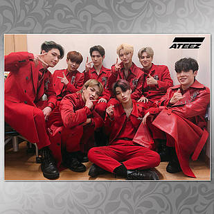 Плакат А3 K-Pop Ateez 004
