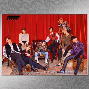 Плакат А3 K-Pop Ateez 005