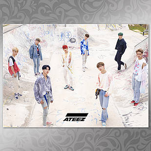 Плакат А3 K-Pop Ateez 008
