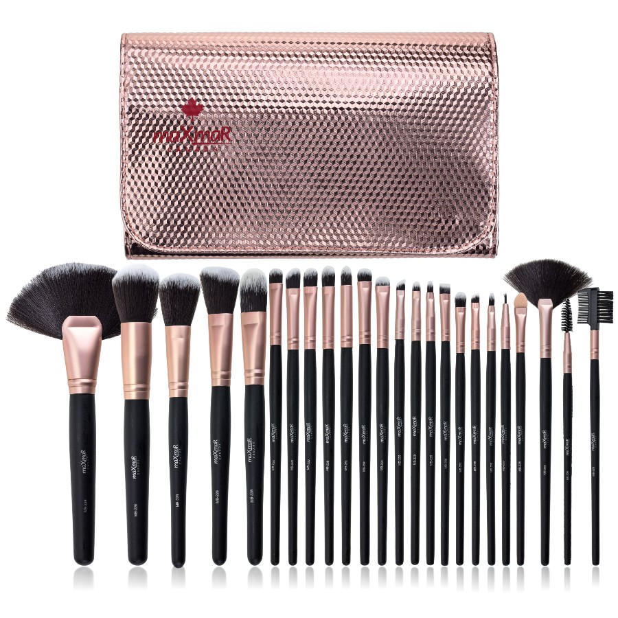 Професійний набір пензлів для макіяжу в чохлі (26 пензликів) maXmaR MB-228, фото 1