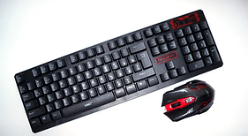 Клавіатура з ігровою мишкою UKC HK-6500 чорна Original