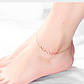 Жіночий браслет на ногу позолочений "Геометрія", фото 7
