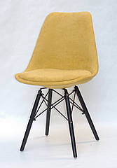 Стілець MILAN SOFT B - BK ШЕНІЛ ЖОВТИЙ G – 100