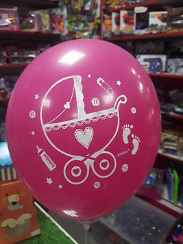 Воздушный шар рождение ребенка для девочки