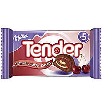 Milka Tender Шоколадные бисквиты с Вишневой начинкой в молочном шоколаде