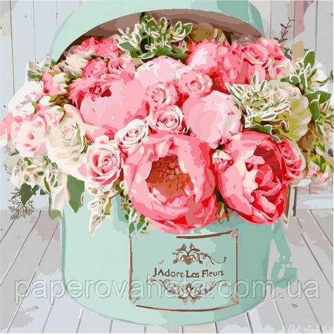 Картина за номерами Коробочка щастя, 40х40см