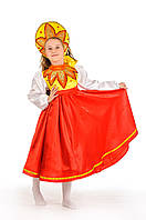 Детский карнавальный костюм для девочки «Солнышко» 110-125 см, оранжевый