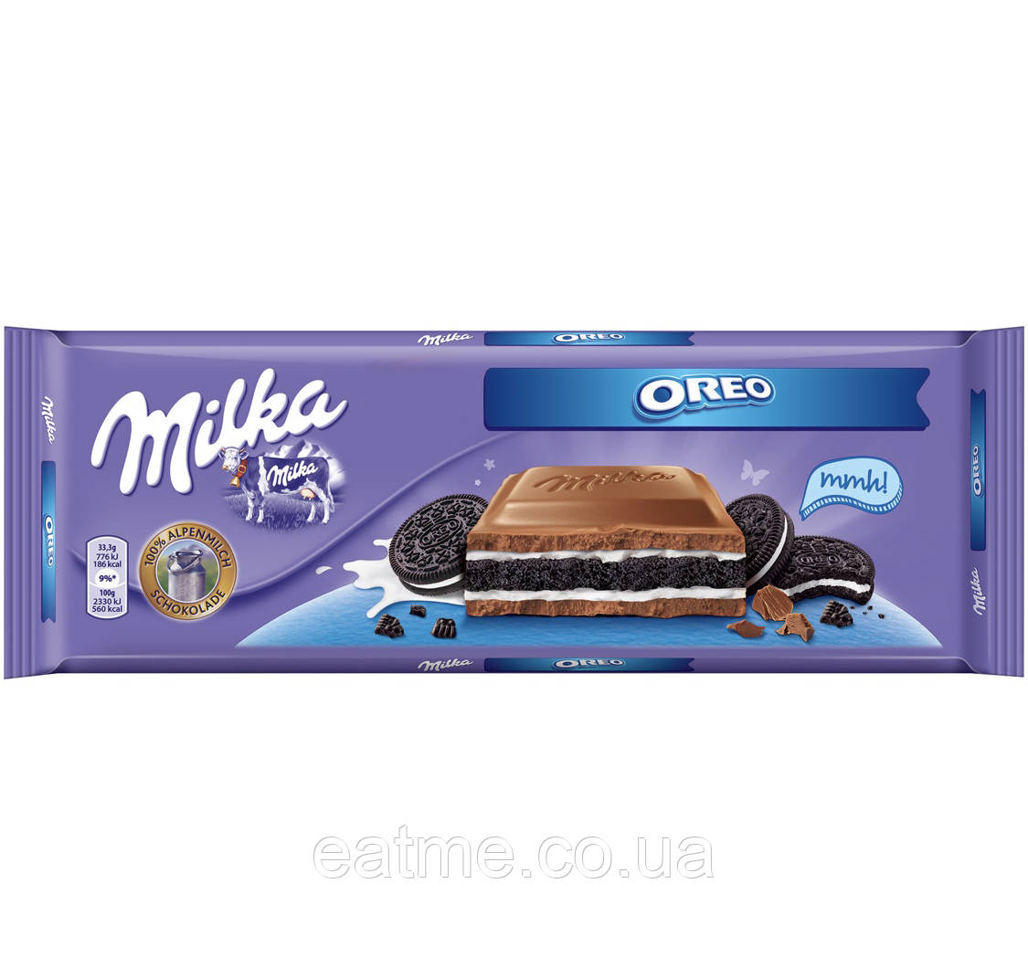 Milka Oreo Молочний шоколад із печивом Oreo 300g