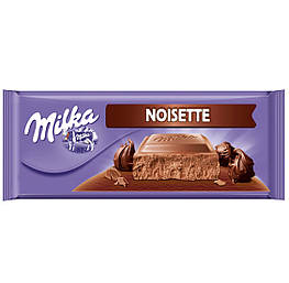 Milka Noisette Молочний шоколад із шоколадним кремом