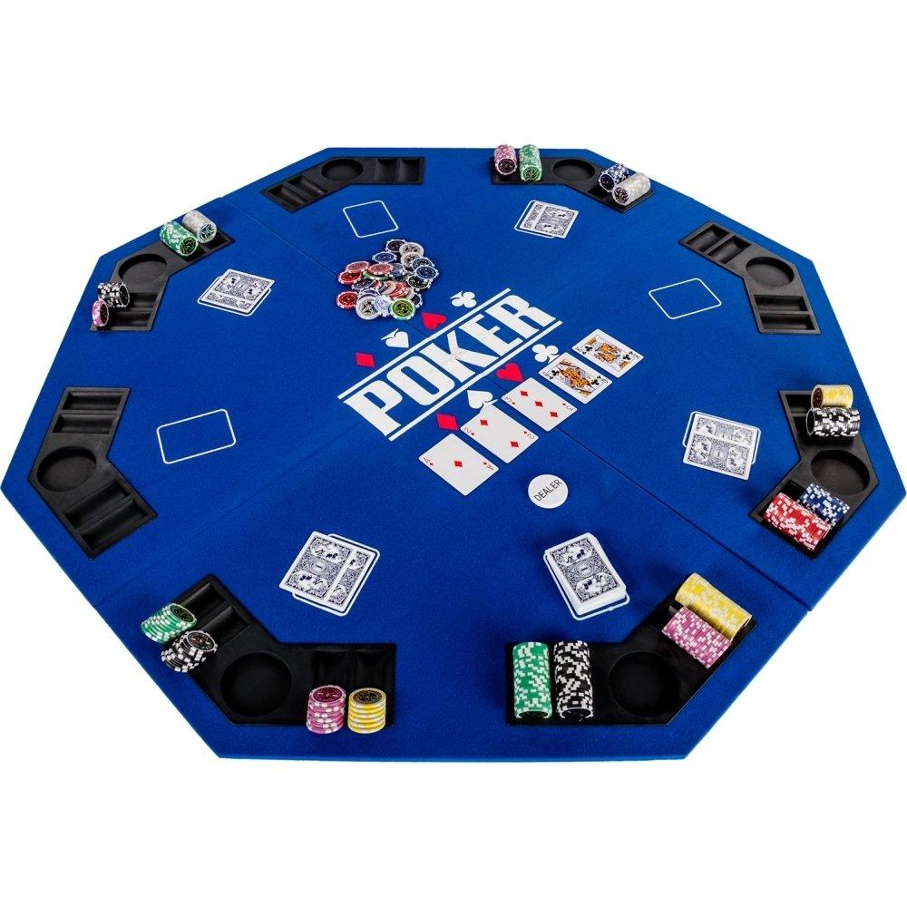 Накладка для гри в покер Pro Poker Compact 122x122 см Синій