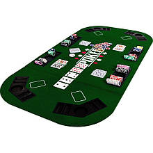 Складаний покерний стіл Pro Poker Compact 160x80 см Зелений (830889)