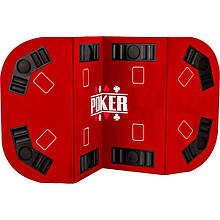 Складаний покерний стіл Pro Poker Compact 160x80 см Червоний (830890)