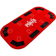 Складаний покерний стіл Pro Poker Compact 160x80 см Червоний (830890), фото 6