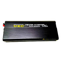 Інвертор перетворювач UKC 12V-220V RCP 2000W, фото 3