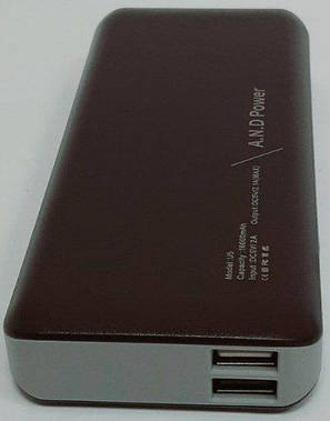 Повербанк A. N. D 16000 mah Power Bank зовнішній акумулятор АНД U5, фото 2