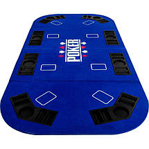 Складаний покерний стіл Pro Poker Compact 160x80 см Синій (830891), фото 2