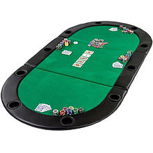 Складаний покерний стіл Pro Poker Compact 208х106х3 см Зелений (830892)